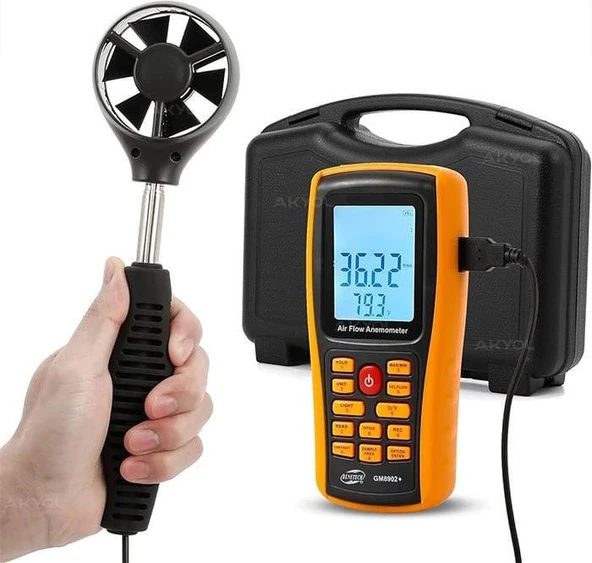 Benetech GM8902+ Plus Hava Hızı ve Hava Debisi Ölçer ürün görseli 1