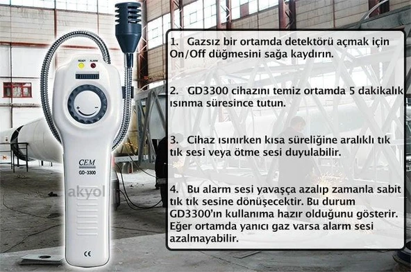 CEM GD-3300 Gaz Kaçak Dedektörü - Resim 2