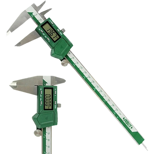 Insize 1103-200 Dijital Kumpas 0–200 mm | 0.01 mm Hassasiyet, LCD Ekran, Absolute ürün görseli 1
