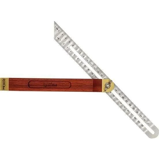 Gül Ağacı Ayarlı Marangoz Gönyesi | Doğal Ahşap Hassas Ölçüm Gönyesi 27 cm | Rox Wood ürün görseli 1
