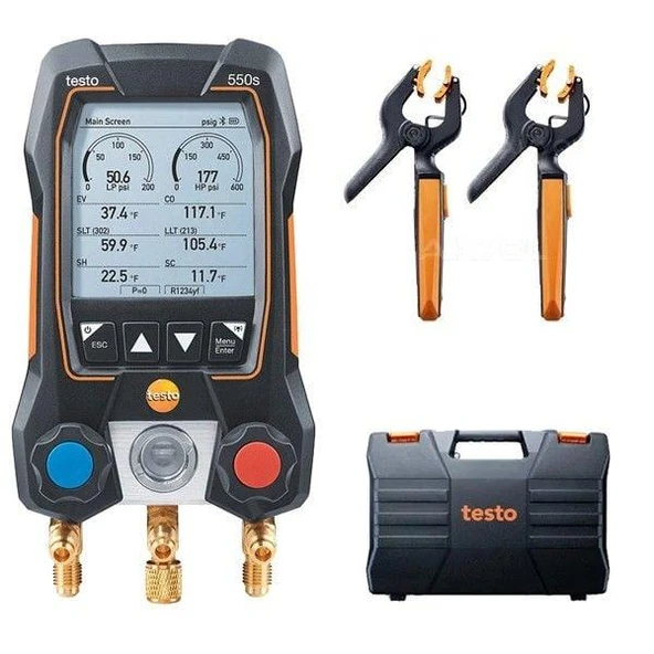 Testo 550S Akıllı Dijital Manifold Seti ürün görseli 1