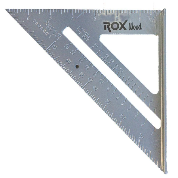 Rox Wood 0099 Alüminyum Üçgen Marangoz Gönye 7 inç ürün görseli 1