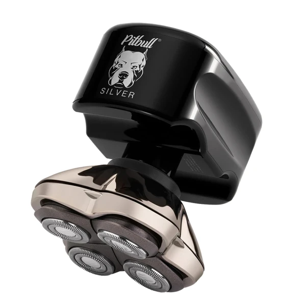 Skull Shaver Pitbull Silver Pro SX5 - Baş ve Yüz Tıraş Makinesi - Erkekler için Elektrikli Tıraş Makinesi, Islak ve Kuru, Kablosuz, Su Geçirmez - Geliştirilmiş Performans ürün görseli 1