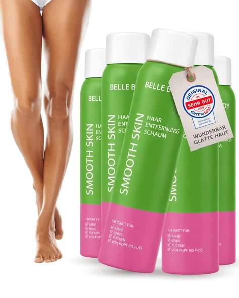Belle Body Premium Tüy Alma Köpüğü 300ml 5 Kutu - Kadınlar ve Erkekler için Tıraşsız Etkili Tüy Alma - Tüy Alma Köpüğü - Cilt Tahrişi Yok - Tüy Alma için İdeal ürün görseli 1