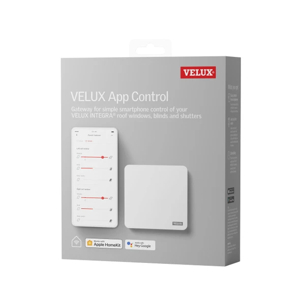 Elektrikle ve güneş enerjisiyle çalışan çatı pencereleri, storlar ve panjurlar için VELUX Uygulama Kontrolü (KIG 300) ürün görseli 1