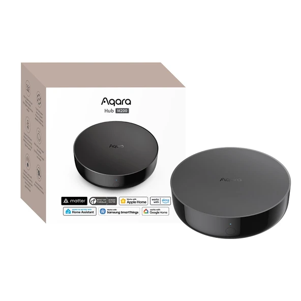 Aqara Smart Hub M200, Matter Controller, Aqara Zigbee ile Konu Kenarlığı Yönlendiricisi, Bluetooth, WiFi, PoE, IR, Amazon Alexa'yı destekler, Apple HomeKit, Ev Asistanı, SmartThings, Google Home ürün görseli 1