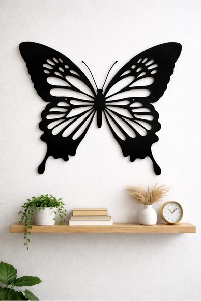 Kelebek Duvar Dekoru – Modern Duvar Süsü ve Dekoratif Aksesuar 20x20cm 2mm Kalınlık ürün görseli 1