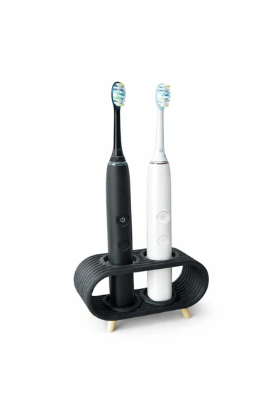 Diş Fırçası Standı 2’li | Elektrikli Diş Fırçası Tutucu | Banyo Organizer | Sert Plastik Stand ürün görseli 1