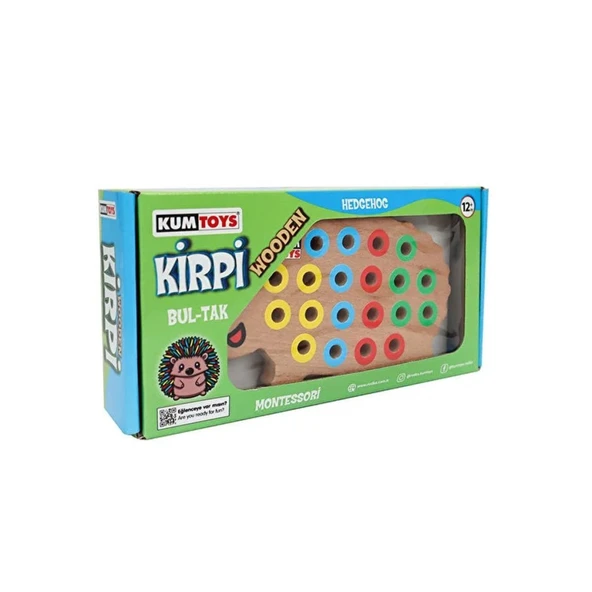 KM5655 Ahşap Kirpi Bultak -toys ürün görseli 1