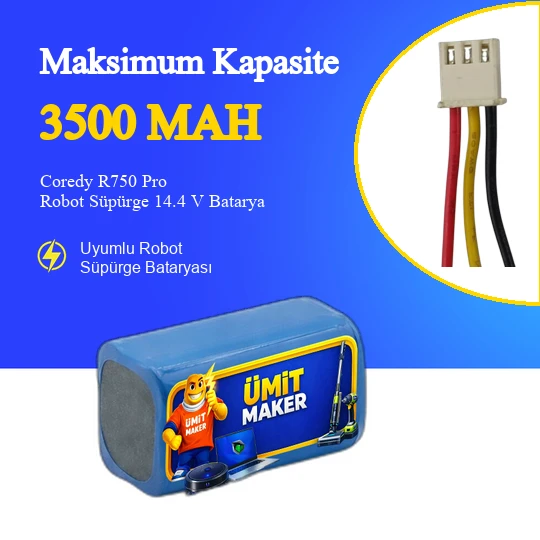 Coredy R750 Pro Robot Süpürge 3500 mAh Batarya ürün görseli 1