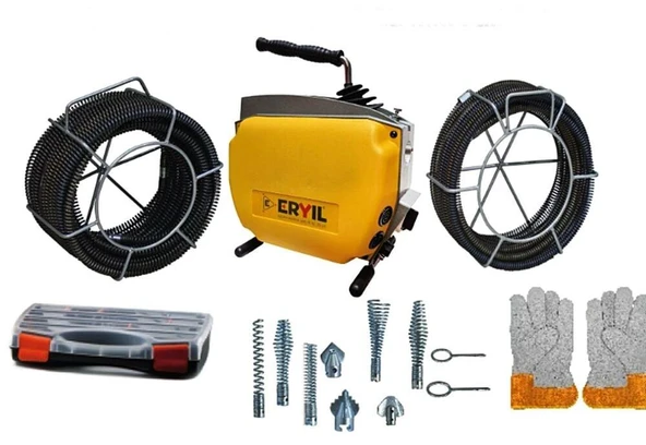 Eryıl E750 Kanal ve Pimaş Tıkanıklık Açma Makinası 16-22 mm | Profesyonel Boru Temizleme ürün görseli 1