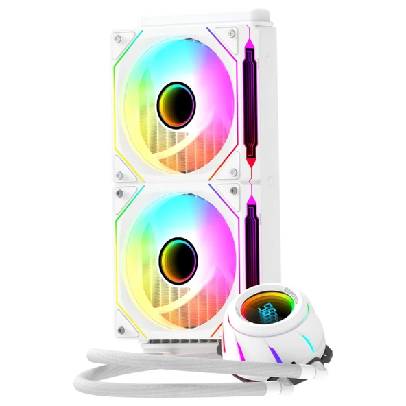 GameBooster Blade 240W ARGB GB-LCS-BL240W  Beyaz İşlemci Sıvı Soğutucu ürün görseli 1