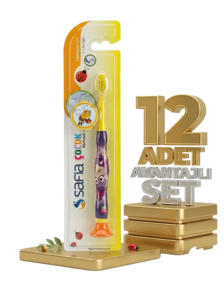 Safia Çocuk Yumuşak Soft Diş Fırçası x12 ürün görseli 1