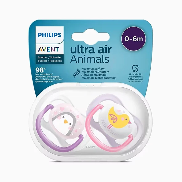 Philips Avent Ultra Air Emzik 0-6 Ay Kız 2'li ürün görseli 1