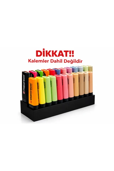 30 Adet Kapasiteli Kalem Standı Çoklu |Masaüstü Kalemlik Organizer | Sert Plastik Kalem Tutucu Stand ürün görseli 1