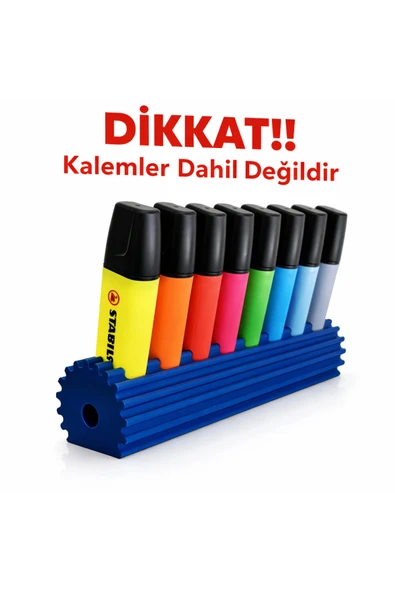 Avantajlı Kalem Standı 8’li | Masaüstü Kalemlik Organizer | Renk Seçenekli Plastik Kalem Tutucu ürün görseli 1