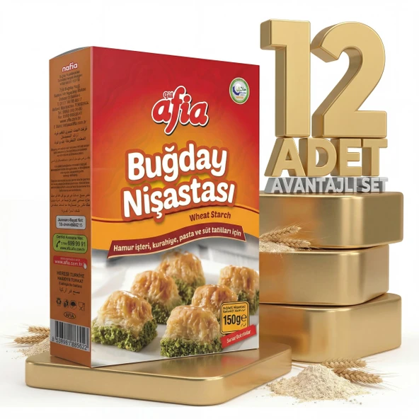 Afia Buğday Nişastası 12x150 Gr ürün görseli 1