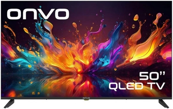 Onvo 50OVF9001UQ 4K Ultra HD 50" 127 Ekran Uydu Alıcılı Google Smart QLED TV ürün görseli 1