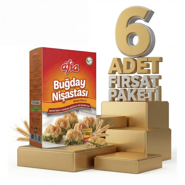 Afia Buğday Nişastası 6x150 Gr ürün görseli 1