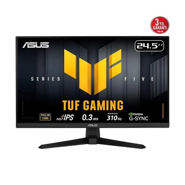 ASUS 24.5" FAST IPS TUF GAMING VG259QMR5A 0.3MS 310Hz HDMI-DP Gaming Monitör (1920 X 1080) ürün görseli 1