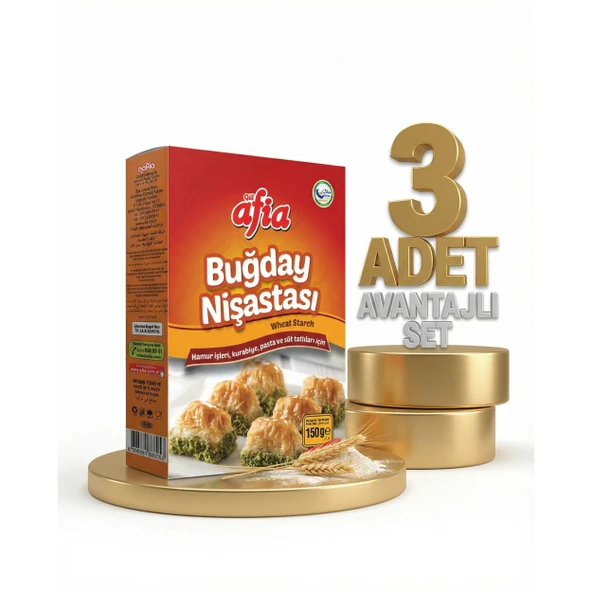 Afia Buğday Nişastası 3x150 Gr - Resim 2