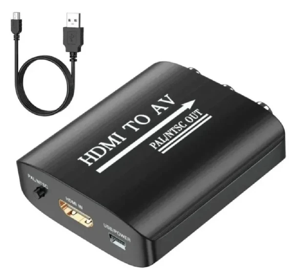 4334 Hdmi To Av Rca Tos Çevirici Dönüştürücü Adaptör ürün görseli 1