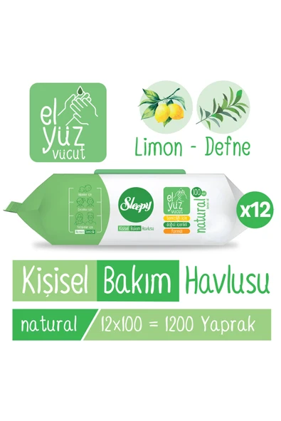 SLEEPY KİŞİSEL BAKIM NATURAL 12x100 KRK Koli Fiyatı ürün görseli 1