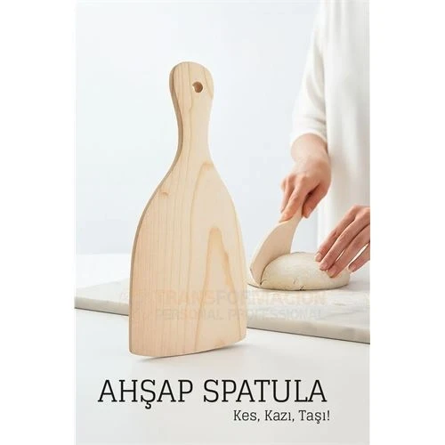 Ahşap Hamur Spatulası 21x9,5 cm – Doğal, Ergonomik ve Çok Amaçlı Mutfak Yardımcısı 717906 ürün görseli 1