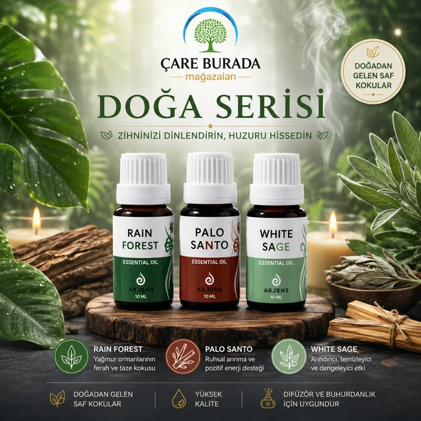 Arjens Rain Forest & Palo Santo & White Sage Esans 10 ml | Doğa Serisi ürün görseli 1