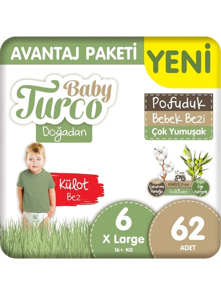 BABY TURCO DOĞA KNL AVANTAJ KLT XL 62x2 Koli Fiyatı ürün görseli 1