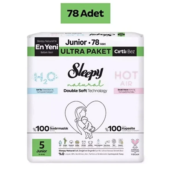 SLEEPY NATURAL DB SOFT ULTRA JUNIOR 78x2 Koli Fiyatı ürün görseli 1