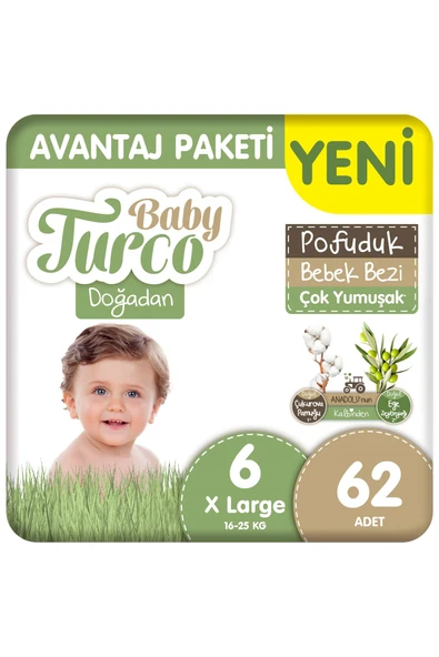 BABY TURCO DOĞA KNL AVANTAJ XL 62x2 Koli fiyatı ürün görseli 1