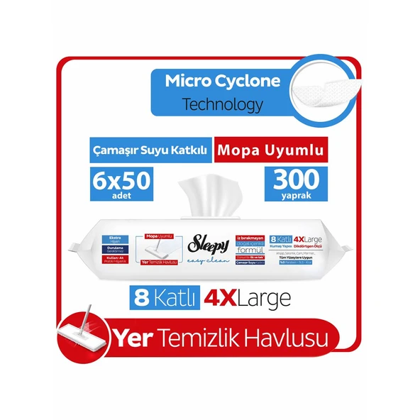 SLEEPY YER TEM H.MOP ÇAMAŞIR S 6x50 KRK Koli Fiyatı ürün görseli 1