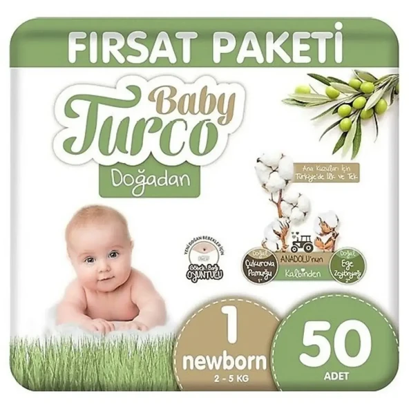 BABY TURCO DOĞA KNL FIRSAT NBORN 50x6 Koli fiyatı ürün görseli 1