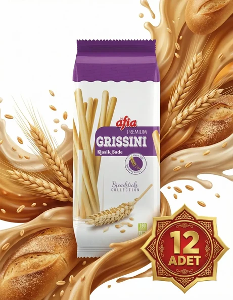 Afia Grissini Klasik 12x60 Gr - Resim 6