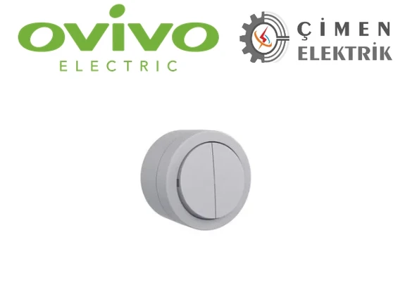 Gri Komutatör Anahtar Sıva Üstü - Elektrik Tesisat Anahtarı ürün görseli 1