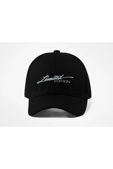 Quatex Limited Edition Nakışlı Şapka – Siyah  %100 Pamuk Gabardin Unisex Model ürün görseli 1