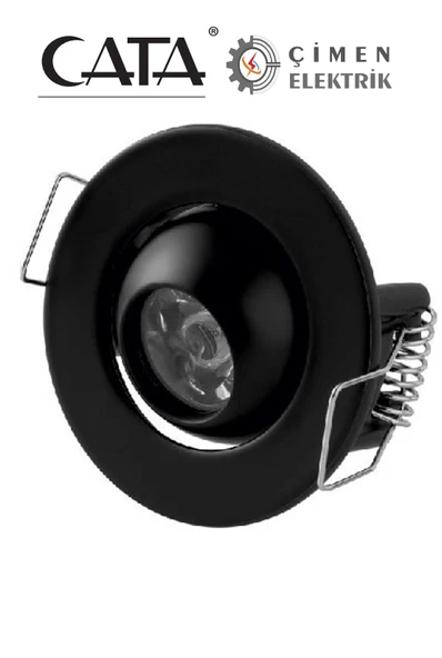 CATA CT 5268 1.5W Siyah Kasa Led Spot 3200K Gün Işığı ürün görseli 1