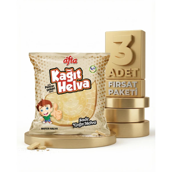 Afia Sade Kağıt Helva 3x45 Gr ürün görseli 1