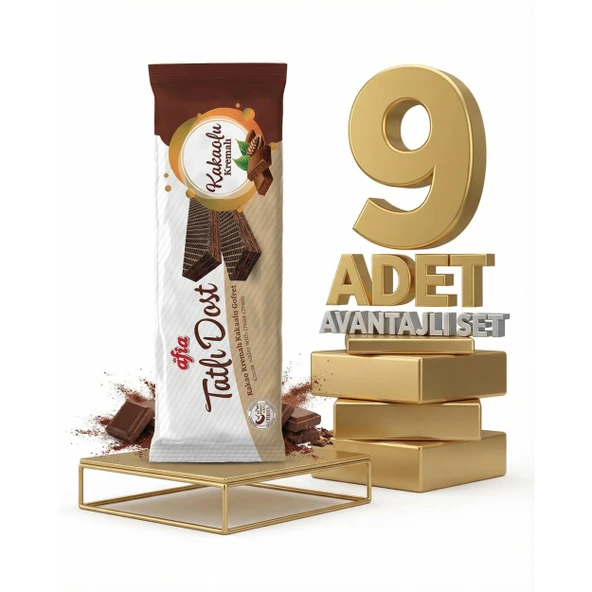 Afia Tatlı Dost Kakao Kremalı Gofret 9x140 Gr ürün görseli 1