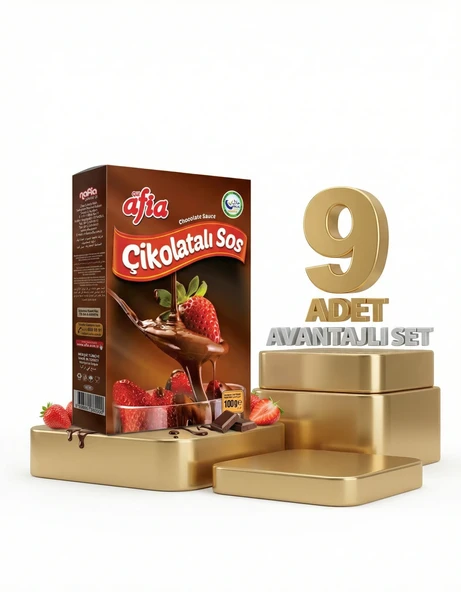 Afia Çikolatalı Sos 9x100 Gr - Resim 2