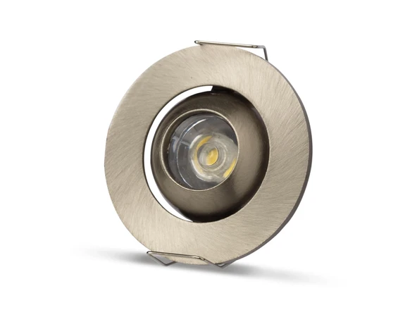 NOAS YL94 0101 Satin Kasa 1W Led Spot 6500K Beyaz Işık ürün görseli 1