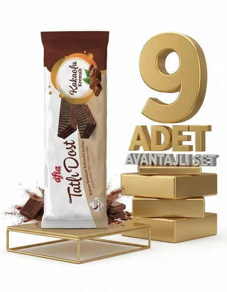 Afia Tatlı Dost Kakao Kremalı Gofret 9x140 Gr - Resim 2