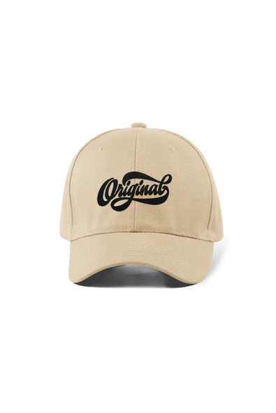 Quatex Original Nakışlı Krem Spor Unisex Şapka A+ Kalite Ürün ürün görseli 1