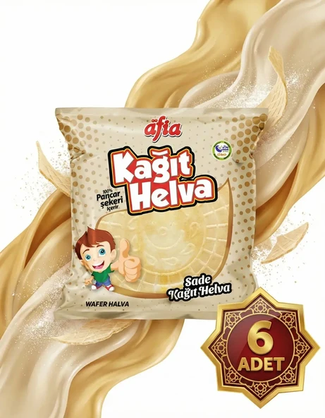 Afia Sade Kağıt Helva 6x45 Gr - Resim 4