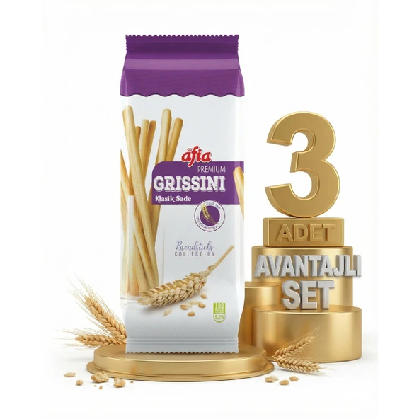 Afia Grissini Klasik 3x60 Gr ürün görseli 1