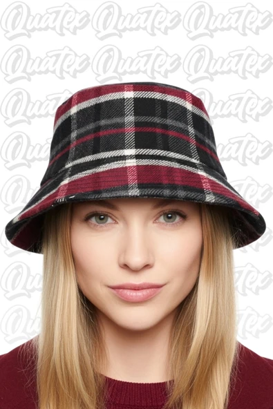 Quatex Kaşe Kumaş Bucket Şapka - %100 Kaşe Kumaş Unisex Model ürün görseli 1