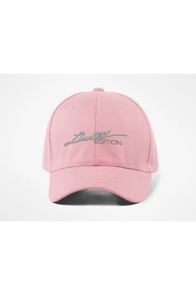 Quatex Limited Edition Nakışlı Şapka – Pembe %100 Pamuk Gabardin Unisex Model ürün görseli 1