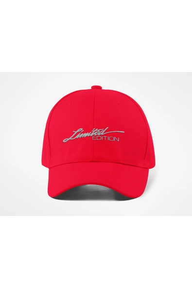 Quatex Limited Edition Nakışlı Kırmızı Spor Unisex Şapka A Kalite Ürün ürün görseli 1