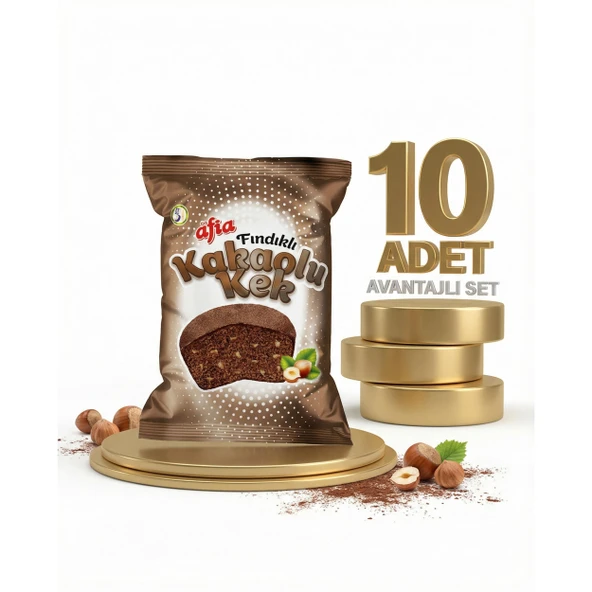 Afia Fındık Kakaolu Kek 10x40 Gr ürün görseli 1